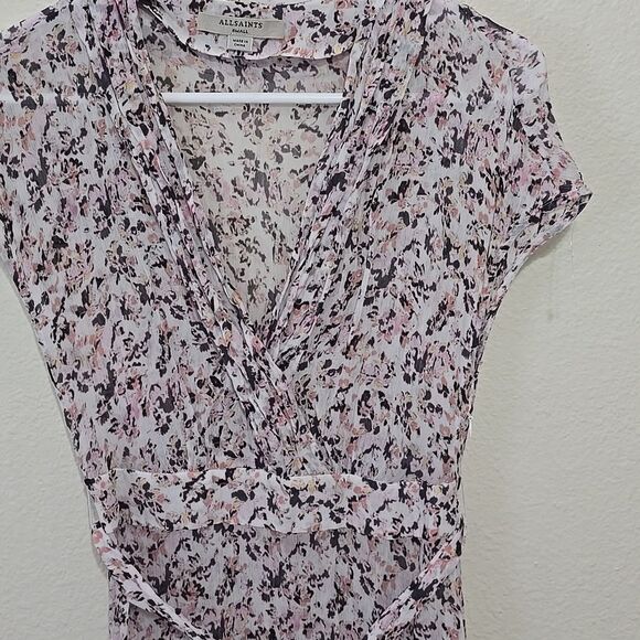 AllSaints Alix Floral Dress S - Picture 2 of 11